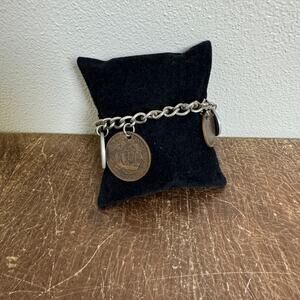 Vintage 1950s 1960s Foreign Coin Charm Bracelet‎ Mexico Austria South Africa GB